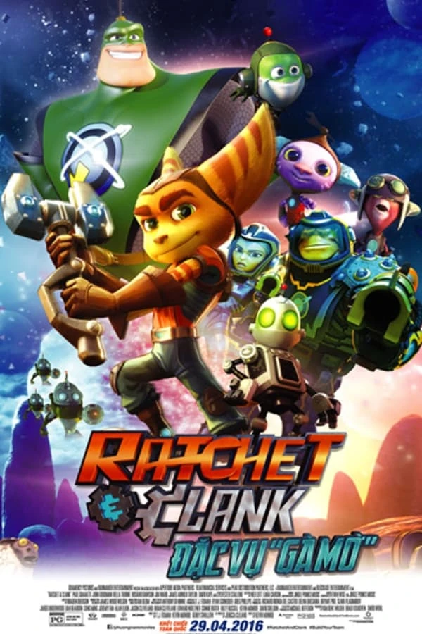 Xem phim Đặc Vụ Gà Mờ - Ratchet & Clank