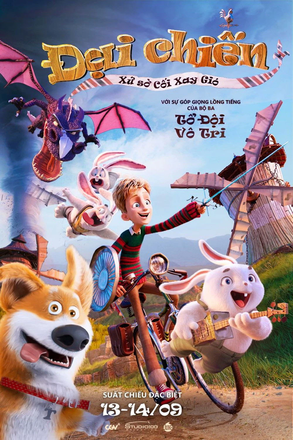 Xem phim Đại Chiến Xứ Sở Cối Xay Gió (Gigantes, una Aventura extraordinaria) - Storm Crashers (Giants Of La Mancha)