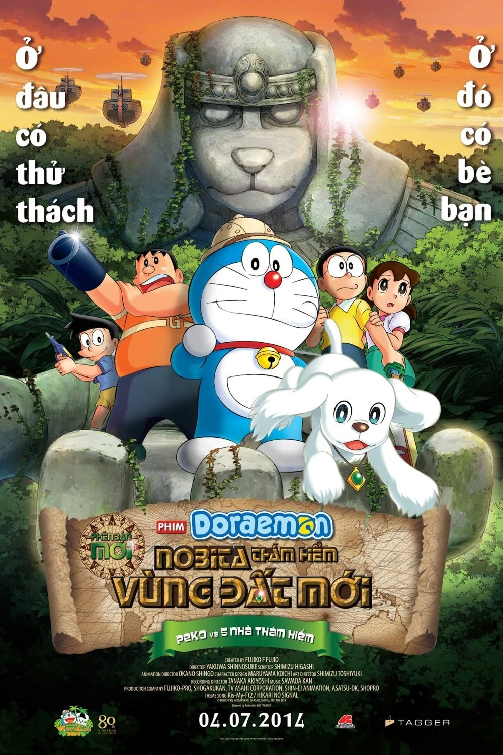 Xem phim Doraemon: Nobita Thám Hiểm Vùng Đất Mới – Peko và 5 Nhà Thám Hiểm - Doraemon: New Nobita's Great Demon - Peko and the Exploration Party of Five