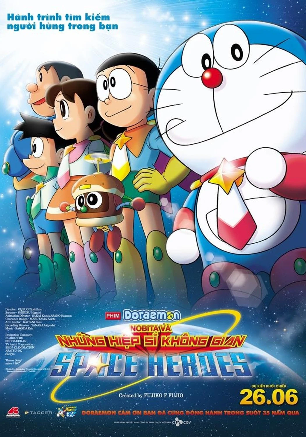 Xem phim Doraemon: Nobita và Những Hiệp Sĩ Không Gian - Doraemon: Nobita and the Space Heroes
