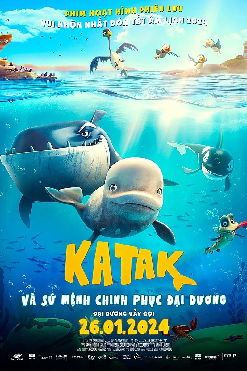Xem phim Katak Và Sứ Mệnh Chinh Phục Đại Dương - Katak: The Brave Beluga