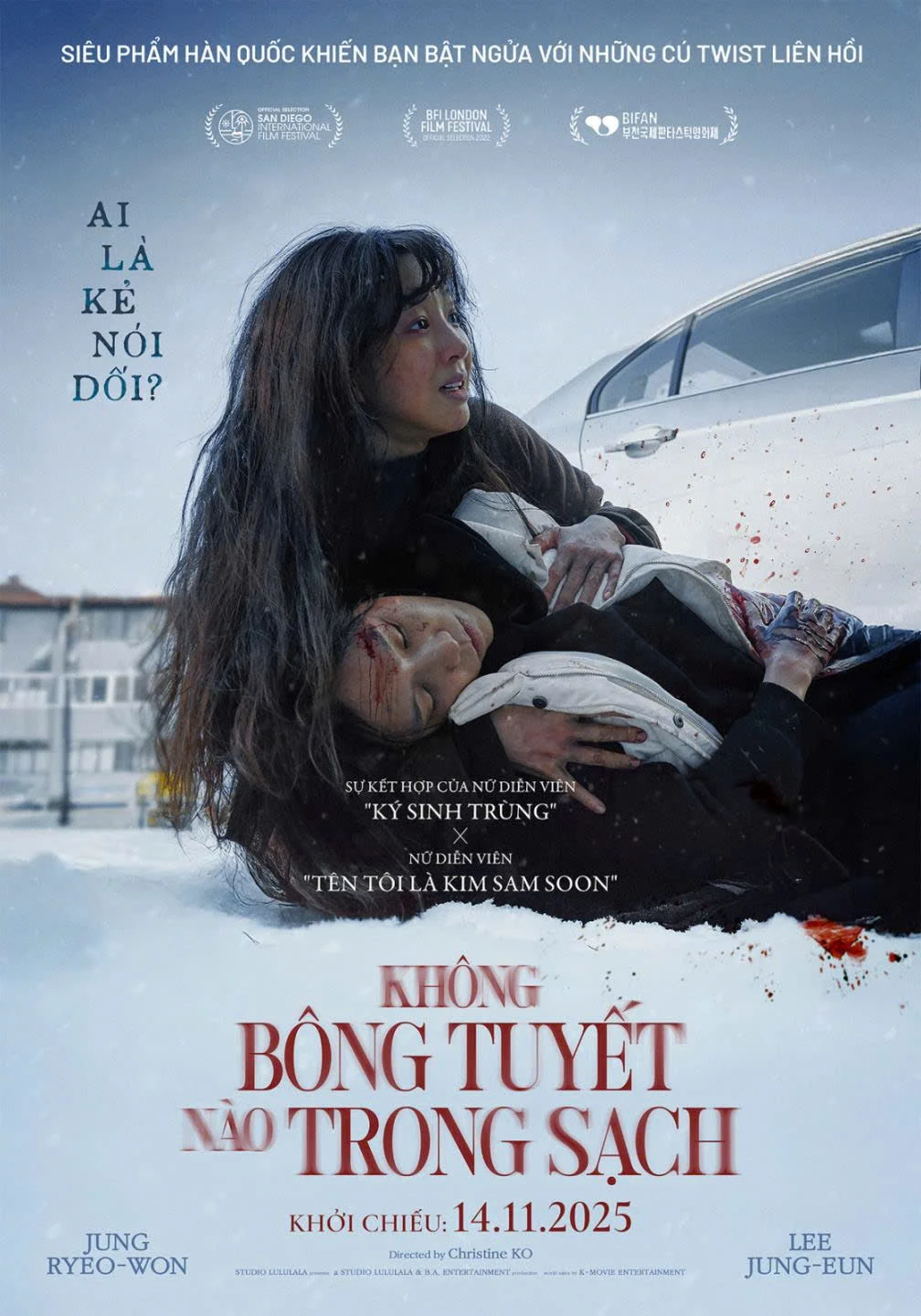 Xem phim Không Bông Tuyết Nào Trong Sạch - The Woman in the White Car
