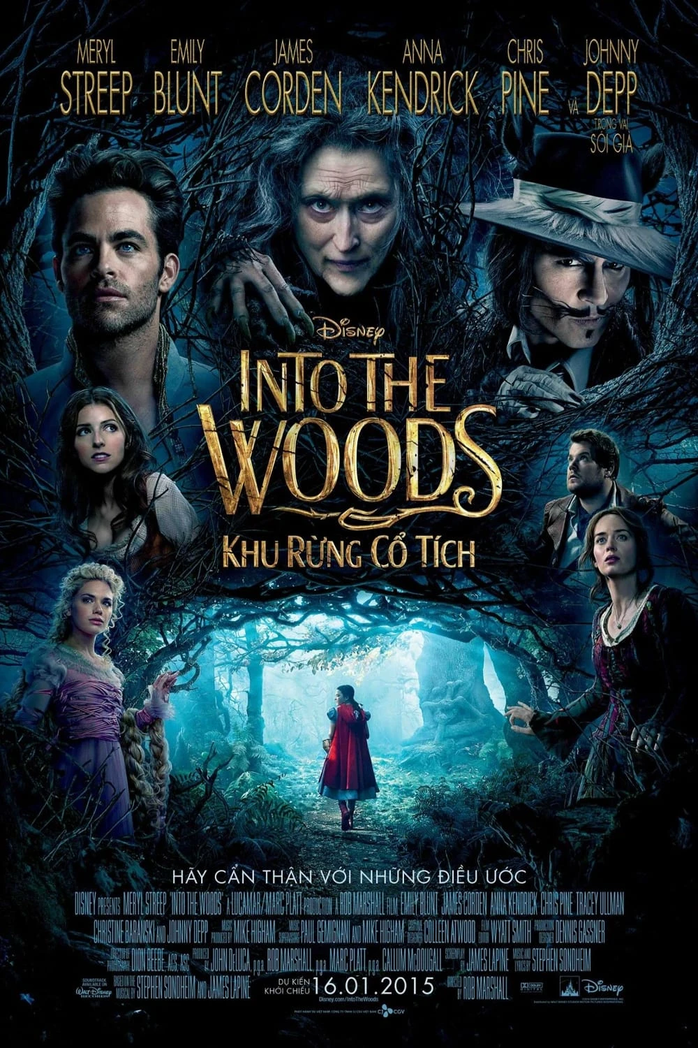 Xem phim Khu Rừng Cổ Tích - Into the Woods