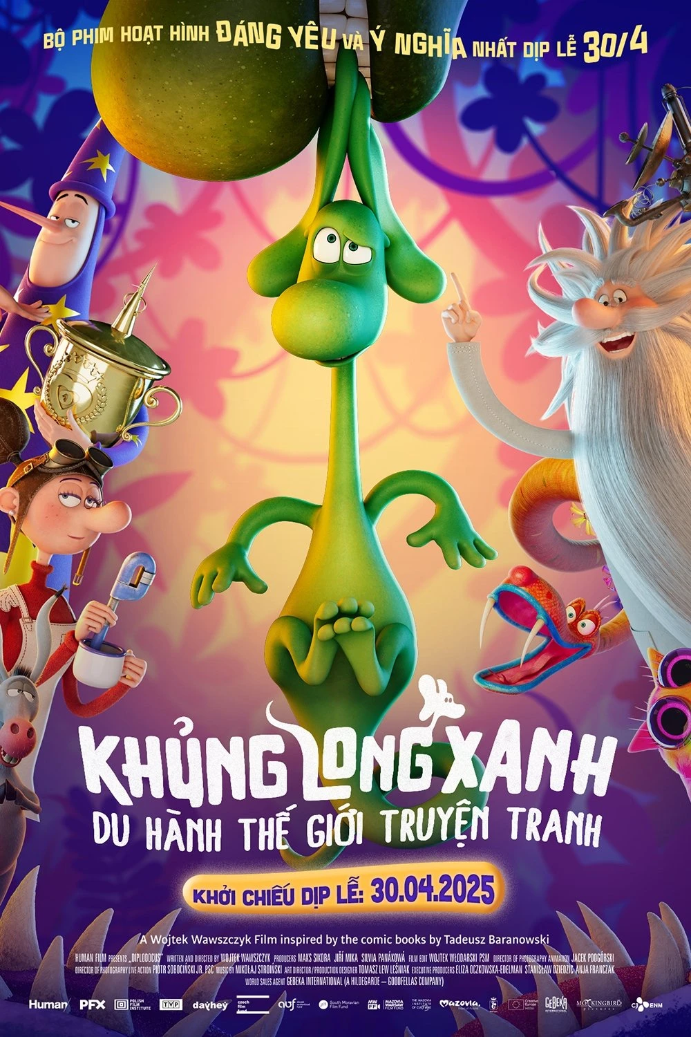 Xem phim Khủng Long Xanh Du Hành Thế Giới Truyện Tranh - The Green Dinosaur