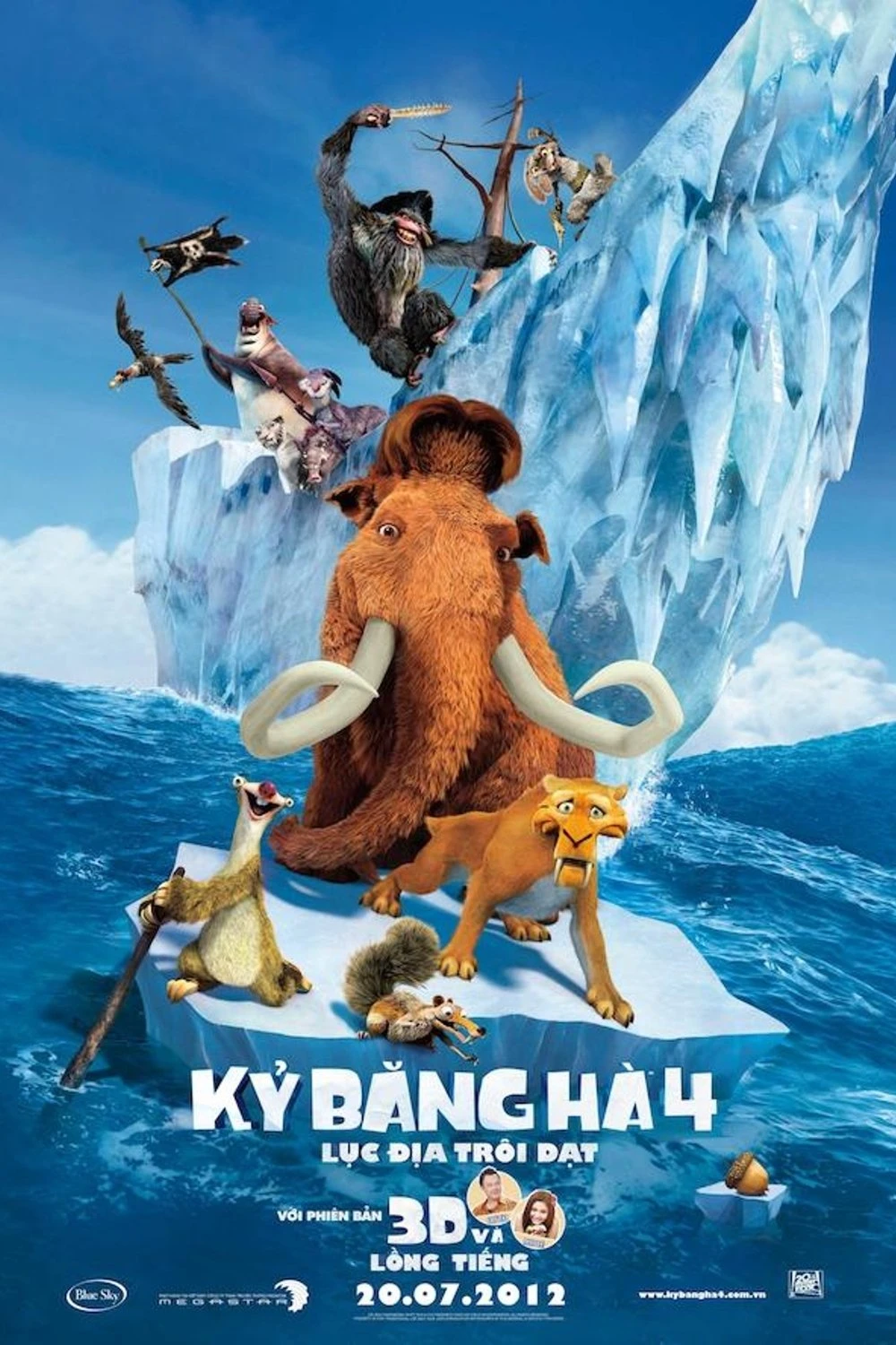 Xem phim Kỷ Băng Hà 4: Lục Địa Trôi Dạt - Ice Age: Continental Drift
