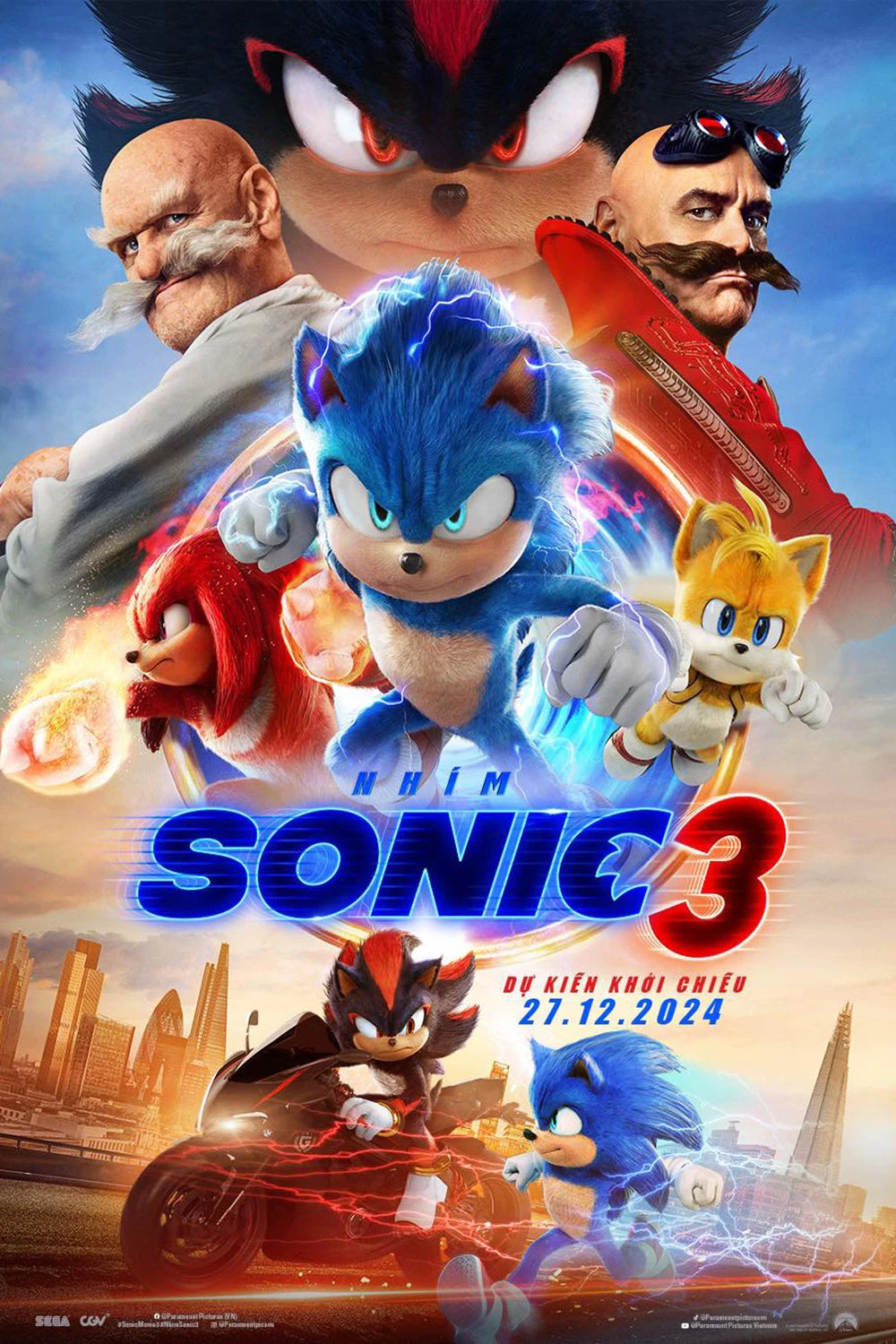 Xem phim Nhím Sonic 3 - Sonic The Hedgehog 3