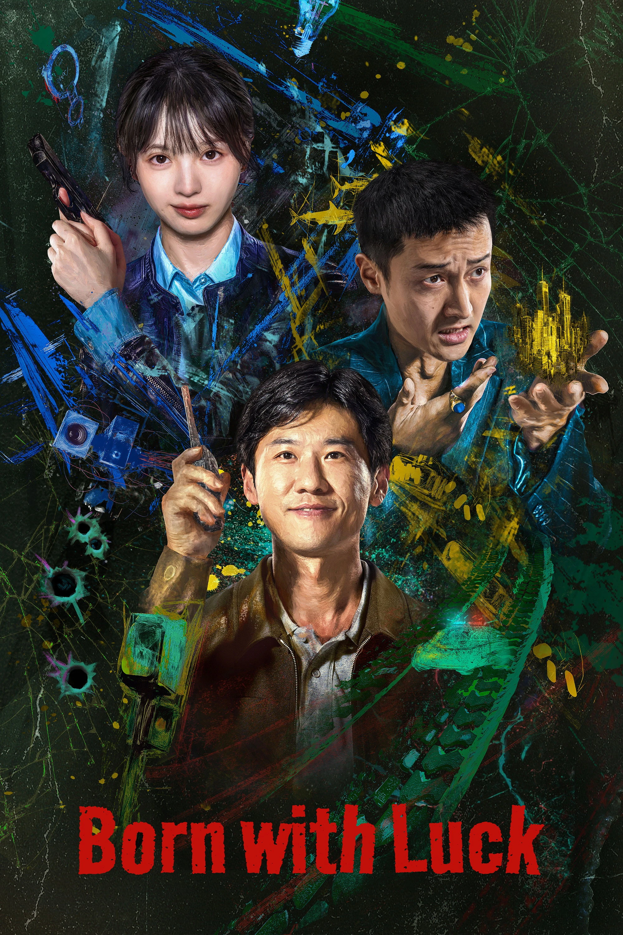 Xem phim Tội Ác Ngớ Ngẩn (Tội Phạm IQ Thấp) - Born With Luck
