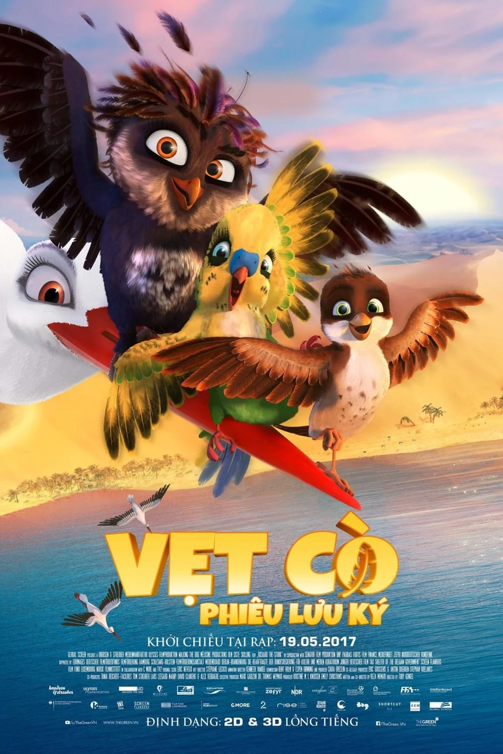 Xem phim Vẹt Cò Phiêu Lưu Ký - A Stork's Journey