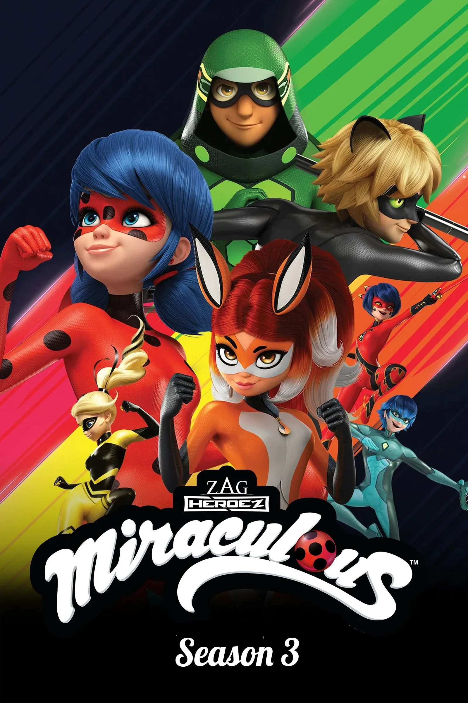 Xem phim Viên Ngọc Thần Chuyện Về Bọ Rùa Và Mèo Mun (Phần 3) - Miraculous Tales Of Ladybug & Cat Noir (Season 3)
